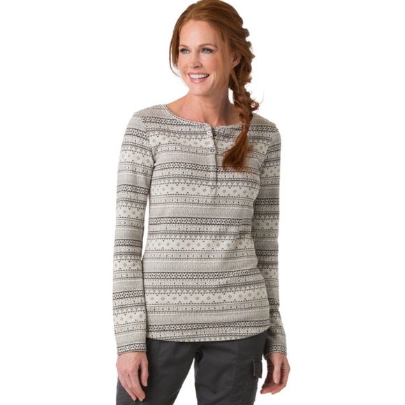 Columbia Mountain Lodge Jacquard Henley - Picture 1 of 4